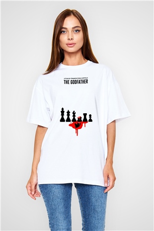 Godfather Beyaz Oversize Tişört Oversize T-shirt
