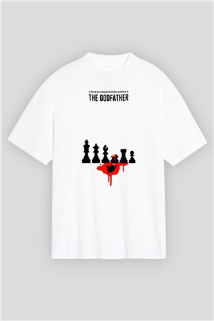 Godfather Beyaz Oversize Tişört Oversize T-shirt