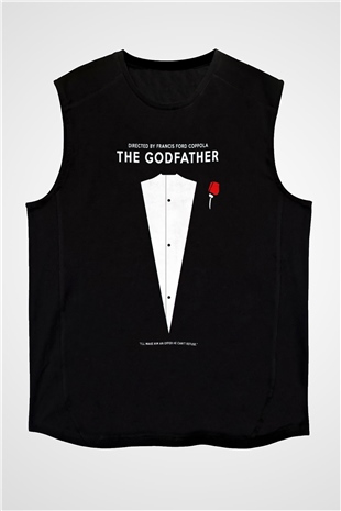 Godfather Siyah Unisex Kolsuz Tişört