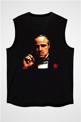 Godfather Siyah Unisex Kolsuz Tişört