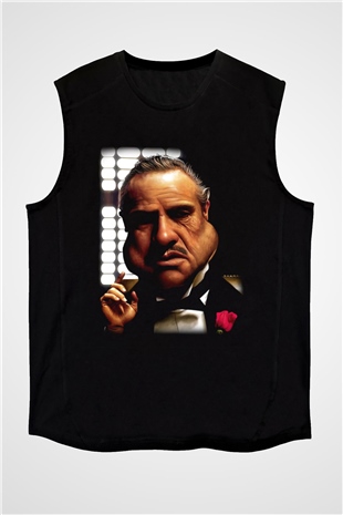 Godfather Siyah Unisex Kolsuz Tişört