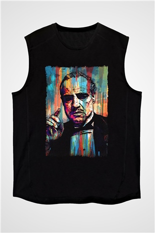 Godfather Siyah Unisex Kolsuz Tişört