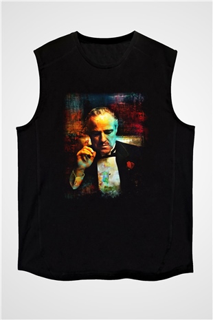 Godfather Siyah Unisex Kolsuz Tişört