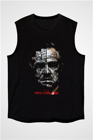 Godfather Siyah Unisex Kolsuz Tişört