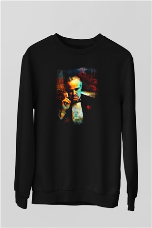 Godfather Siyah Unisex Sweatshirt