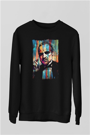 Godfather Siyah Unisex Sweatshirt