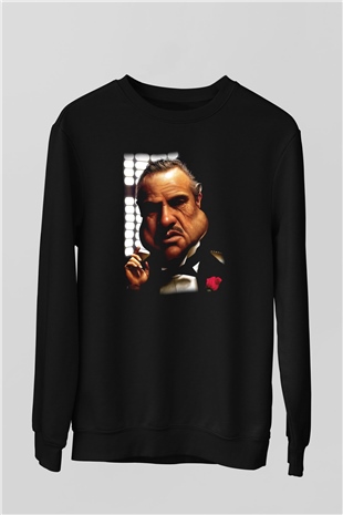 Godfather Siyah Unisex Sweatshirt