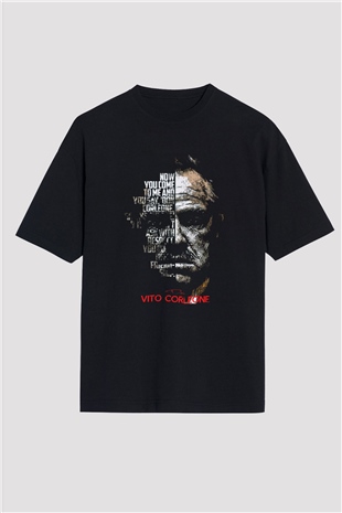 Godfather Siyah Oversize Tişört Oversize T-shirt