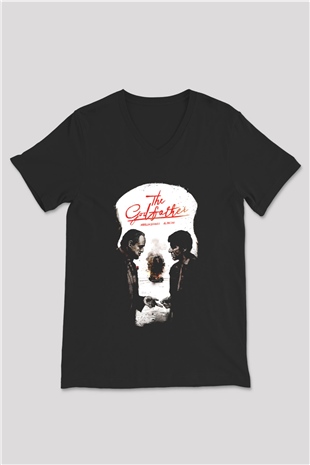 Godfather Siyah Unisex V Yaka Tişört T-Shirt