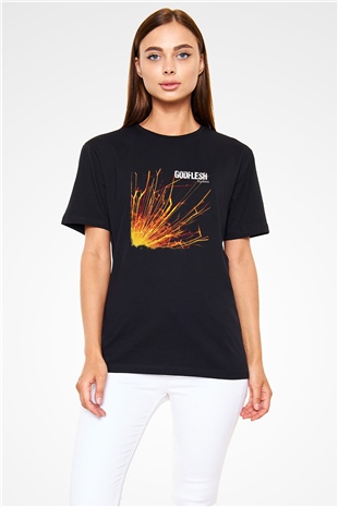 Godflesh Baskılı Unisex Siyah Tişört