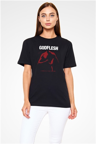 Godflesh Siyah Unisex Tişört T-Shirt - TişörtFabrikası