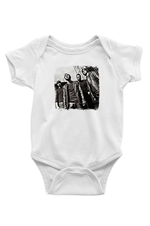 Godsmack Baskılı Unisex Beyaz Bebek Body - Zıbın