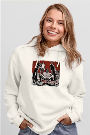 Godsmack Baskılı Unisex Beyaz Hoodie