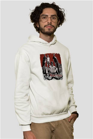 Godsmack Baskılı Unisex Beyaz Hoodie