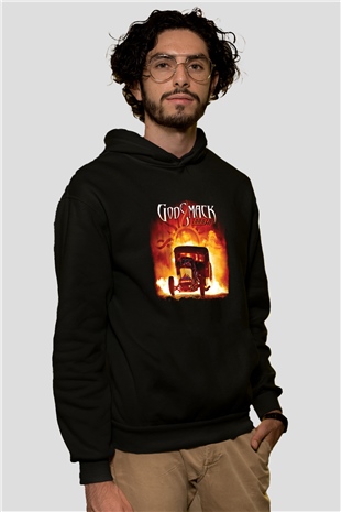 Godsmack Baskılı Unisex Siyah Hoodie