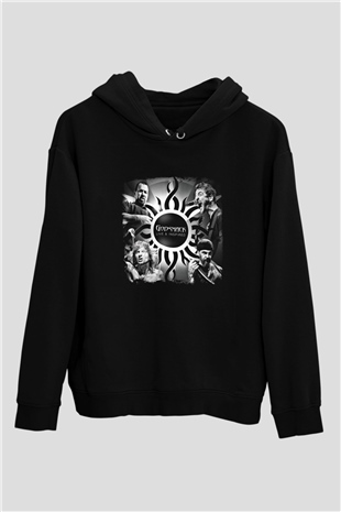 Godsmack Baskılı Unisex Siyah Hoodie