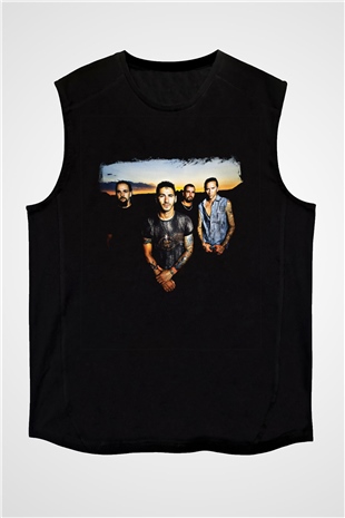 Godsmack Baskılı Unisex Siyah Kolsuz Tişört