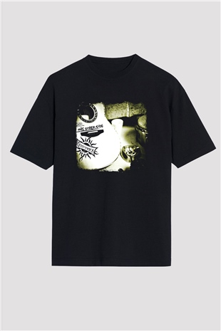 Godsmack Baskılı Unisex Siyah Oversize Tişört