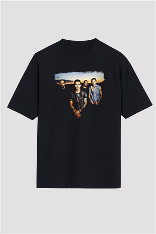 Godsmack Baskılı Unisex Siyah Oversize Tişört