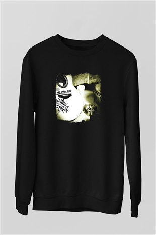 Godsmack Baskılı Unisex Siyah Sweatshirt
