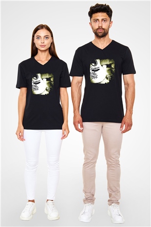 Godsmack Baskılı Unisex Siyah V Yaka Tişört