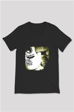 Godsmack Baskılı Unisex Siyah V Yaka Tişört