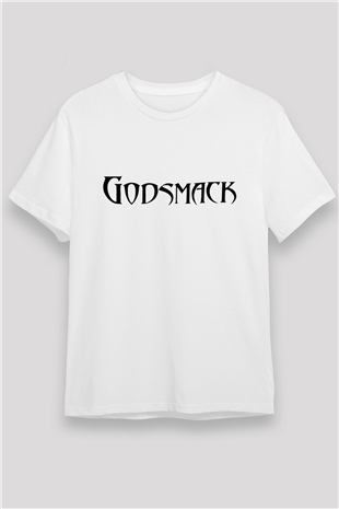 Godsmack Beyaz Unisex Tişört T-Shirt - TişörtFabrikası