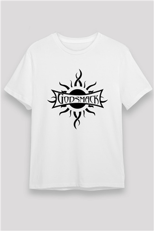Godsmack Beyaz Unisex Tişört T-Shirt - TişörtFabrikası