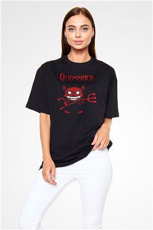 Godsmack Siyah Oversize Tişört Oversize T-shirt - TişörtFabrikası