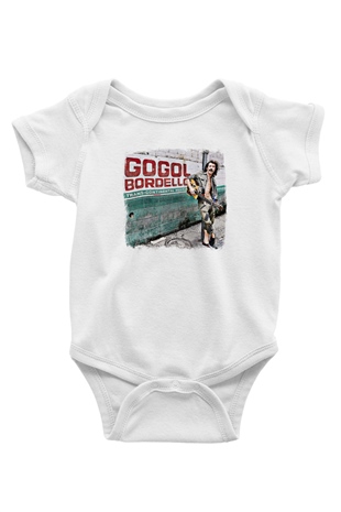 Gogol Bordello Baskılı Unisex Beyaz Bebek Body - Zıbın