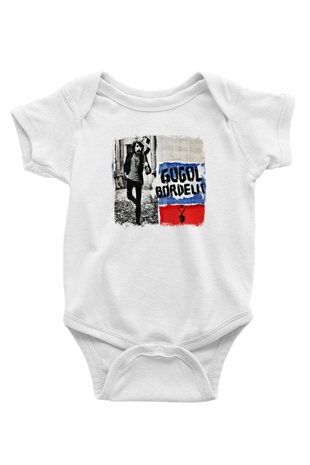 Gogol Bordello Baskılı Unisex Beyaz Bebek Body - Zıbın