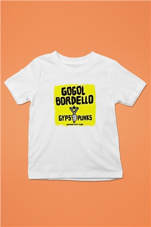 Gogol Bordello Baskılı Unisex Beyaz Çocuk Tişört