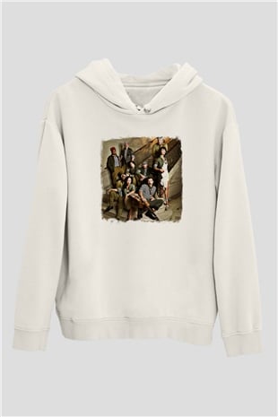Gogol Bordello Baskılı Unisex Beyaz Hoodie