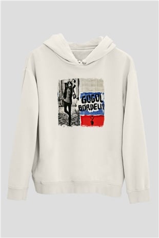 Gogol Bordello Baskılı Unisex Beyaz Hoodie
