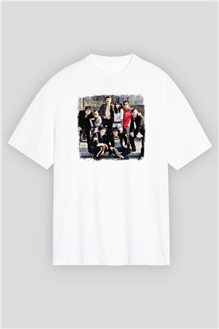 Gogol Bordello Baskılı Unisex Beyaz Oversize Tişört