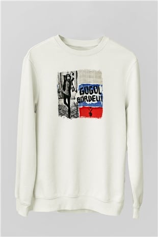 Gogol Bordello Baskılı Unisex Beyaz Sweatshirt