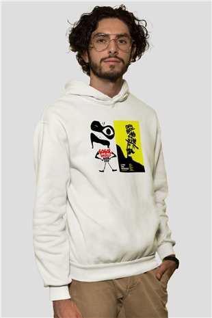 Gogol Bordello Beyaz Unisex Kapşonlu Sweatshirt
