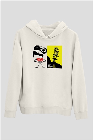 Gogol Bordello Beyaz Unisex Kapşonlu Sweatshirt