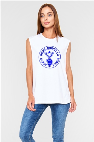 Gogol Bordello Beyaz Unisex Kolsuz Tişört