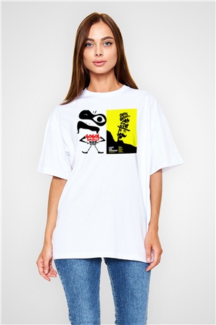 Gogol Bordello Beyaz Unisex Oversize Tişört T-Shirt
