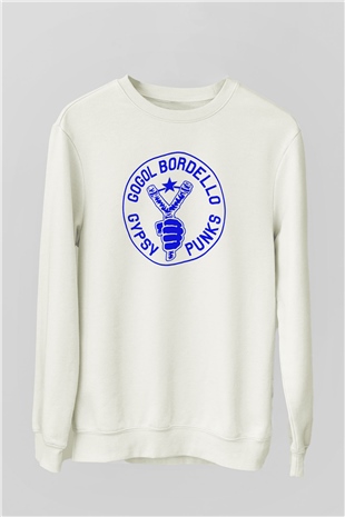 Gogol Bordello Beyaz Unisex Sweatshirt
