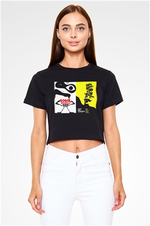 Gogol Bordello Siyah Crop Top Tişört