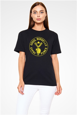 Gogol Bordello Siyah Unisex Tişört T-Shirt - TişörtFabrikası