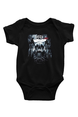 Gojira Baskılı Siyah Bebek Body - Zıbın