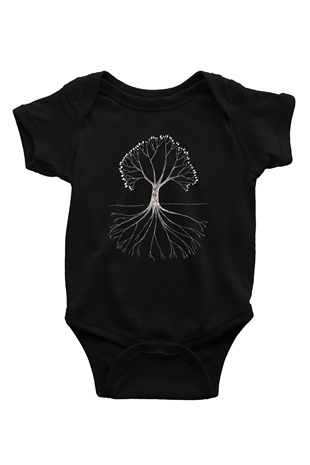 Gojira Baskılı Siyah Bebek Body - Zıbın