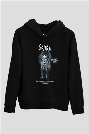 Gojira Siyah Unisex Hoodie