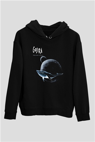 Gojira Siyah Unisex Hoodie