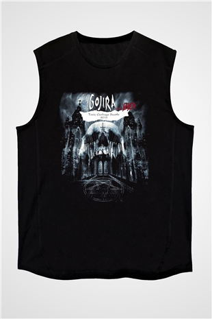 Gojira Siyah Unisex Kolsuz Tişört