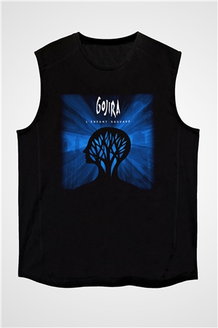 Gojira Siyah Unisex Kolsuz Tişört