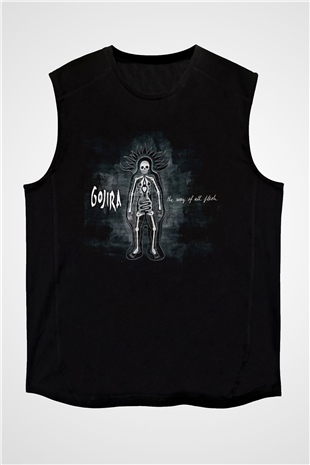 Gojira Siyah Unisex Kolsuz Tişört